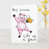 CARTE **COUSIN** PRÊT À CÉLÉBRER **CARTE D'ANNIVERSAIRE* (Fleur jaune)