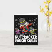 Carte Cousin Squad Drôle de Casse-Noisette Dabbing Équip (Fleur jaune)