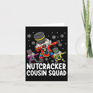 Carte Cousin Squad Drôle de Casse-Noisette Dabbing Équip