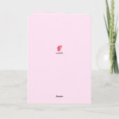 Carte Cousine Fée Rose 5ème Anniversaire (Dos)