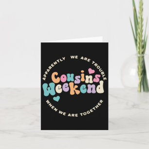 Carte Cousins Crew 2025 Vacances en famille Week-end