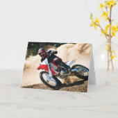Carte coussin de motocross (Fleur jaune)