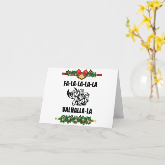 Carte Coussin de Noël Valhalla (Fleur jaune)