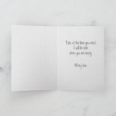 Carte Coussin Ourson Mignon en Pensée pour Toi (Intérieur)