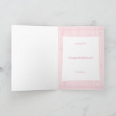 Carte cousue nouvelle fille bébé (Intérieur)