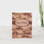 Carte Coutume bronzage Brown de joyeux anniversaire de (Devant)