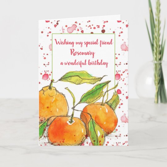 Carte Coutume D Ami De Joyeux Anniversaire De Fruit De Zazzle Be