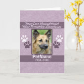 Carte Coutume sans conditions de sympathie d'animal (Fleur jaune)