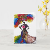 Carte Couture Catrina (Fleur jaune)