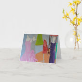 Carte Couture de Haute vintage Paris (Fleur jaune)