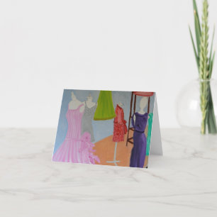 Carte Couture de Haute vintage Paris