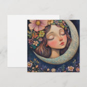 Carte Couvercle et lune de croissant (Devant / Derrière)