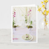 Carte Couvert de mariage (Fleur jaune)