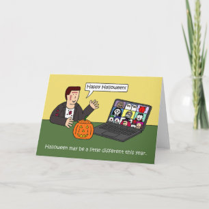 Carte Couverture 19 Dessin d'Halloween virtuel