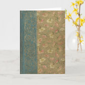 Carte Couverture de livre vintage (Fleur jaune)