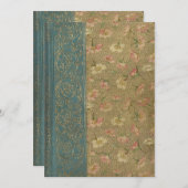 Carte Couverture de livre vintage (Devant / Derrière)