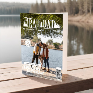Carte Couverture de magazine photo de papa en plein air