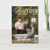 Carte Couverture de magazine photo de papa pêchant pour (Devant)