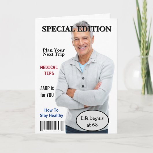Carte Couverture de magazine pour 65e anniversaire (Devant)