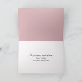 Carte Couverture de naissance et aiguille pour belle-sœu (Intérieur)