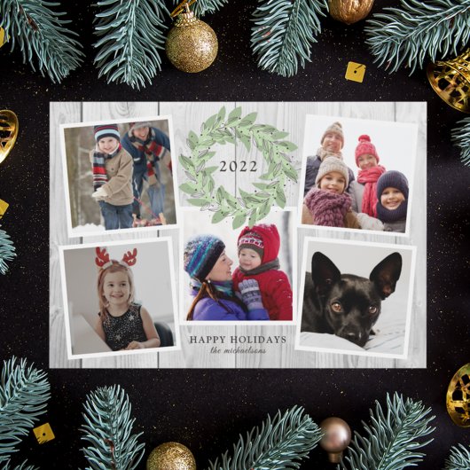 CARTE COUVERTURE DE NOËL RUSTIQUE