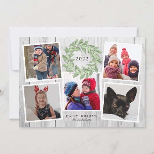 CARTE COUVERTURE DE NOËL RUSTIQUE (Devant)