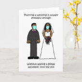 Carte Couverture de stress Mariage afro-américain 19 (Fleur jaune)