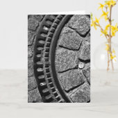 CARTE COUVERTURE DE TROU D'HOMME, STRASBOURG, FRANCE (Fleur jaune)