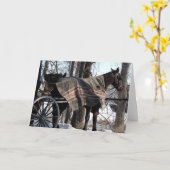 Carte Couverture d'hiver (Fleur jaune)