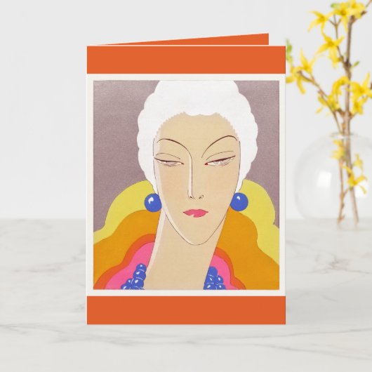 Carte Couverture du magazine de mode Art-Goût-Beauté (Fleur jaune)