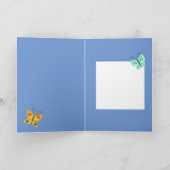 Carte Couverture Papillon Coloré (Intérieur)