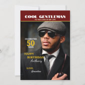Carte Couverture photo Anniversaire Magazine Personnalis (Devant)