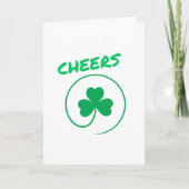 Carte Couverture Shamrock Trèfle Elégant Tout Usage (Devant)