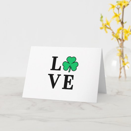 Carte Couverture tout usage Trèfle Fleur d'amour Irlande (Fleur jaune)