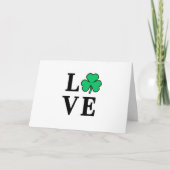 Carte Couverture tout usage Trèfle Fleur d'amour Irlande (Devant)