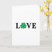 Carte Couverture universelle Trèfle d'Irlande LOVE (Fleur jaune)