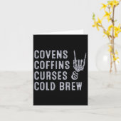 Carte Covens Coffins Curies Cold Brew Fall Halloween Spo (Fleur jaune)