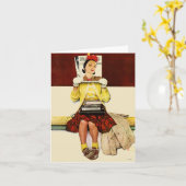Carte Cover Girl (Fleur jaune)