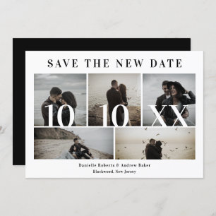 Carte Covid19 Black Trendy New Date 5 Photos Mariage