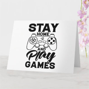 Carte COVID 19 Cadeau Gamer de quarantaine - Restez à la