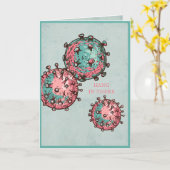 Carte Covid 19 Corona Virus | Bon rétablissement | Encou (Fleur jaune)