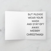 CARTE COVID-19 DE MASQUE DE PORTEFEUILLE DE NOËL S (Intérieur)