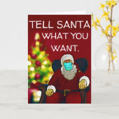 CARTE COVID-19 DE MASQUE DE PORTEFEUILLE DE NOËL S (Fleur jaune)