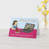 Carte Covid 19 Exercice en ligne Classe Humour de dessin (Fleur jaune)