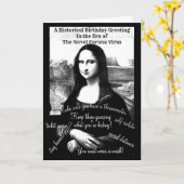 Carte Covid-19 Time Capsule avec The Mona Lisa (Fleur jaune)