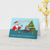 Carte Covid 19 Virtual Chrismukkah Cartoon Humour (Fleur jaune)