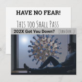 Carte COVID 202X Vous a eu en Bas (Devant / Derrière)