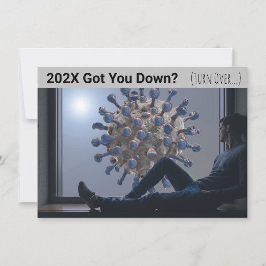 Carte COVID 202X Vous a eu en Bas (Devant)