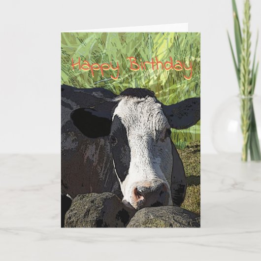 Carte Cow Birthday (Devant)