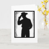 Carte Cow-boy (Fleur jaune)